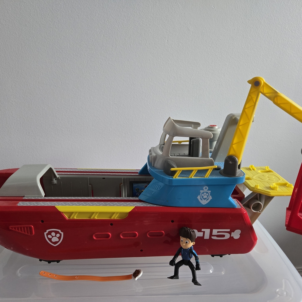 Paw Patrol Rescue Boat Toy - Red and Yellow